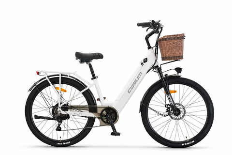 Cysum Adult Electric Bicycle 26”, 250W Motor, 25km/h, Removable Lithium Battery, City Commuter E-Bike