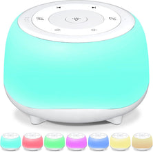 White Noise Sound Machine Night Light Soothing Sleep Sounds for Babies Children Adults Compact Portable Design