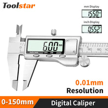 Digital Caliper Stainless Steel Metal Vernier Caliber Measuring Tools Woodworking Thickness Gauge Depth Electronic Ruler
