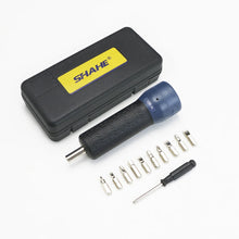 SHAHE SNL-N torque screwdriver with 10 bits and plastic carry case