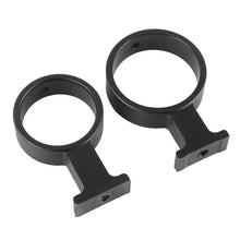 40 mm and 50 mm microscope ring options shown together; one adapter is supplied per selection