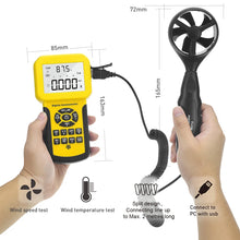 BTMETER BT-856A HVAC CFM Anemometer with USB Data — image 2