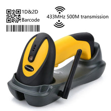 500 m Wireless 2D Barcode Scanner with Stand