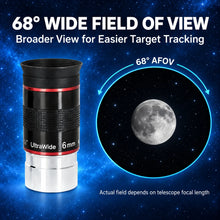 6 mm 68° Ultra-Wide Telescope Eyepiece & Moon Filter Set — image 3