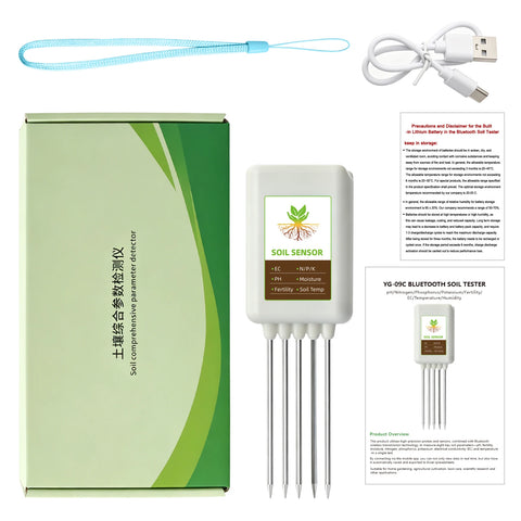 Yieryi YG-09C Bluetooth 8-in-1 NPK Soil Tester