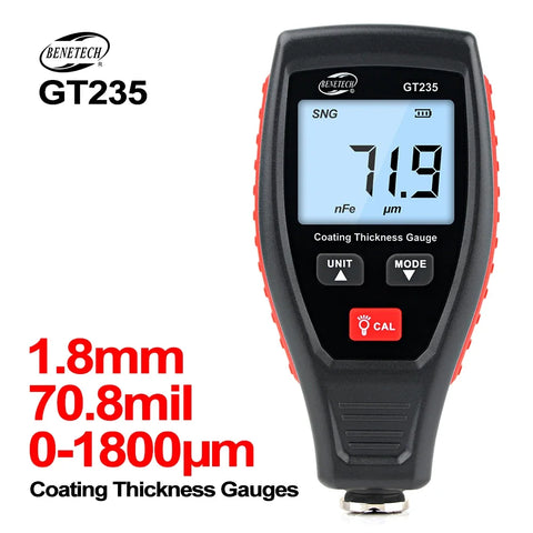 RZ GT235 0–1800 μm Automotive Paint Thickness Gauge - view 1