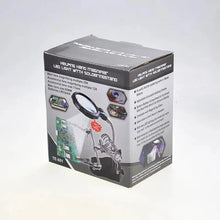 LED Helping Hands Soldering Magnifier with 3.5X & 12X Lenses - 3