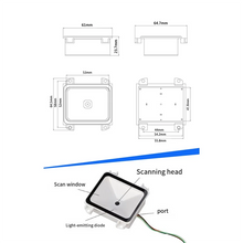 Embedded Fixed-Mount 2D QR Barcode Scanner Module – USB/RS232/TTL — image 3