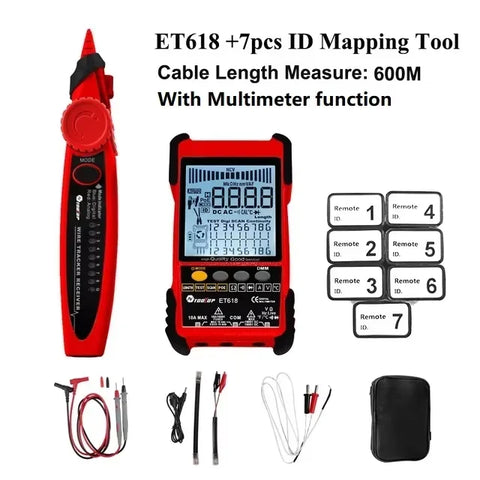 TOOLTOP ET618PRO 600 m PoE Network Cable Tester & Locator