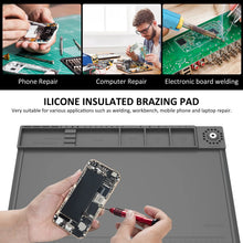 Heat-Resistant Magnetic Silicone Soldering & Repair Mat – Grey - 4