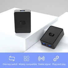 USB 3.0 Switcher KVM Switch 1x2/2x1 Bidirectional Shared Controller Splitter for Computer Laptop Keyboard Mouse Printer USB Hub