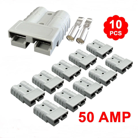 10-Pack 50A Anderson-Style DC Quick Connectors — image 1
