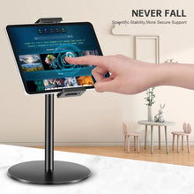 Adjustable Tablet & Portable Monitor Desk Stand with Heavy Base - 5