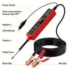 High-Performance Multifunctional Automotive Circuit Tester and Drive Detector—Digital Display, Adjustable Resistance, Ergonomic Design, for Electrical