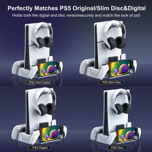 PS5 Slim/Pro Cooling Stand & Dual Controller Charging Station