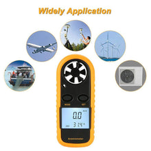 Mini Wind Speed Meter Digital Anemometer 0-30m/s Air Velocity Airflow with LCD Backlight