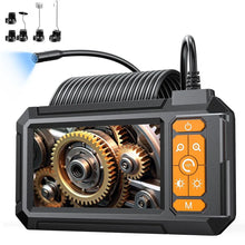 Industrial Endoscope Camera 4.3inch IPS Screen 8mm HD1080P IP67 Waterproof 8 LED Light Inspection Borescope for Pipe Car Repair