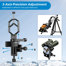APEXEL 3-Axis Metal Telescope Smartphone Adapter