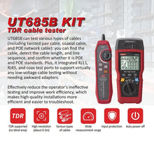 UNI-T UT685B TDR PoE Network Cable Tester Kit