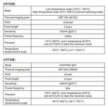 UNI-T UTi720E 256×192 Wi-Fi Thermal Imaging Camera - view 2