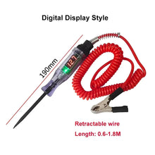 Auto Circuit Tester Truck Voltage Tester Circuit DC 6V 12V 24V Auto Diagnostic Probe Test Pen Car Tools