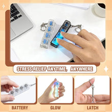10-Pack LED Mechanical Switch Tester Keychains – Black — image 4