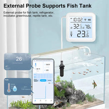 WiFi Temperature Humidity Sensor with External Probe Tuya Climate Sensor With/Without screen for Smart Life APP Monitoring