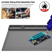 Heat-Resistant Magnetic Silicone Soldering & Repair Mat – Grey - 3