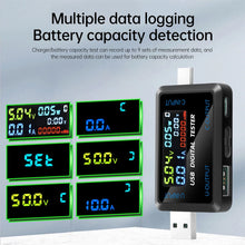 USB Tester 10 in 1 DC Digital Voltmeter Amperimetro Current Meter Volt Ammeter Detector Power Bank Charger Indicator Type C USB