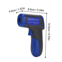 Digital Tachometer Laser Tachometer Handheld RPM Meter Speedmeter (2.5-99999RPM Measuring Range)