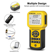 BTMETER BT-856A HVAC CFM Anemometer with USB Data — image 3