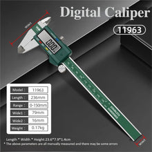 Digital Stainless Steel Caliper 0-150mm, IP54 Shockproof Electronic & Dial Dial Display for Precision Measurement