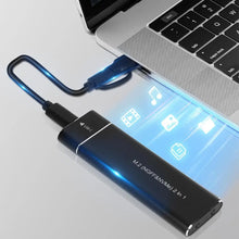 NVME M.2 Solid State Drive External Enclosure 2230/2242/2260/2280 M.2 To USB C 10Gbps SSD Aluminum Case Type C For M And B&M Key