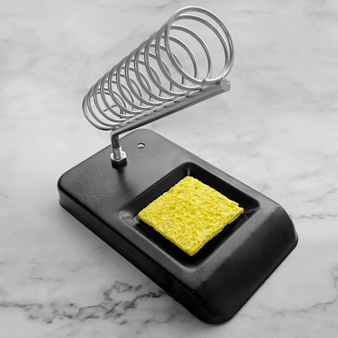 Portable Soldering Iron Stand with Cleaning Sponge – A Style - 1