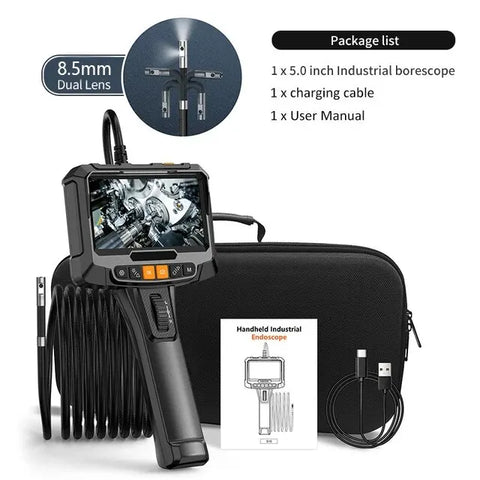 5-Inch 1080p Dual-Lens 360° Articulating Borescope – 1 m — image 1