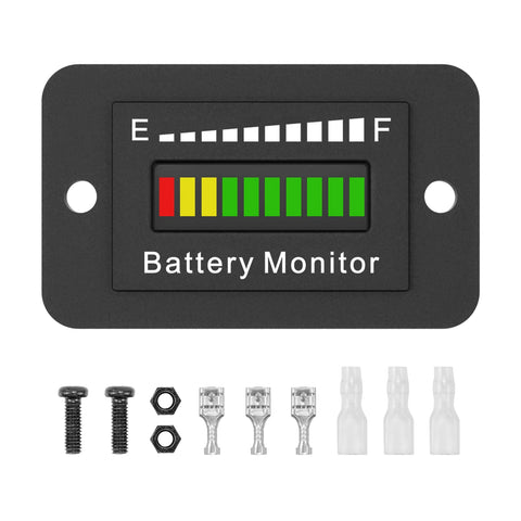 Waterproof 12V–72V LED Battery Level Monitor — image 1