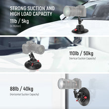 NEEWER 6-Inch Vacuum Suction Camera Mount with Magic Arm — image 3
