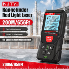 C-50/100/200m Laser Distance Meter Handheld Digital Rangefinder Area Volume Pythagorean Measurement Backlit LCD Display Tools