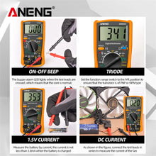 Multimeter ANENG DM850 AC/DC Voltage Meter DC Current Data Retention Ohm Automatic Digital Multimetro Tester Tools