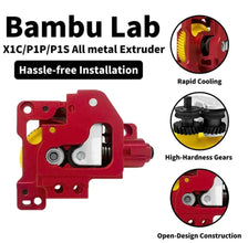 All-Metal Extruder Upgrade for Bambu Lab X1C/P1S/P1P – Silver — image 2