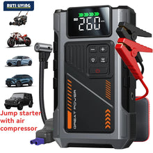 Portable Car Jump Starter With Air Compressor, 3000A Peak(7.5L Gas, 6.5L Diesel), Jump Starter Battery PackWith150 PSl Tire Inf
