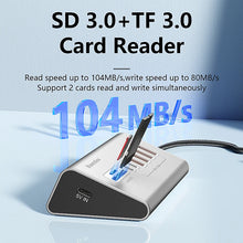 10Gbps USB 3.2 Docking Station Hub Type C Splitter Data Transfer Adapter with Card Reader Multi 7/8 Ports Switch For PC Laptop