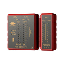 Multifunctional Network Cable Tester HDMI Compatible RJ45 8P8C LAN POE Anti-Burn RJ11 Telephone Line Test Tool Network Repair