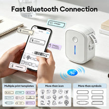 Portable Mini Label Printer Bluetooth Without Ink Self-adhesive Thermal Printer Mini Adhesive Printing Machine Tag Label Maker