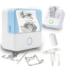 Mini HD Portable Label Thermal Printer Endurance Bluetooth Printer for Student Study Notes Pocket Inkless Printing
