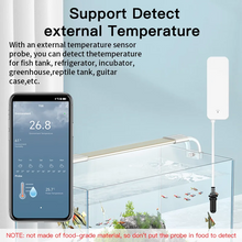 TUYA WiFi Temperature Humidity Sensor Smart Home Indoor Hygrometer Thermometer Support Remote Monitoring with External Probe