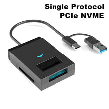 M.2 NVMe NGFF SSD Enclosure 10Gbps Type C USB 3.1 to SSD External Storage Box Adapter Support SD TF Card Reader Direct Insertion