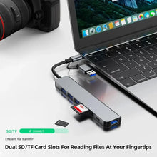 5Gbps USB 3.0 HUB USB C HUB USB C Docking Station High Speed Splitter Multiport Adapter TF SD Card Reader for PC/Laptops/MacBook