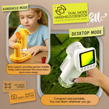 P02 2″ 1600× Handheld Digital Microscope – Yellow