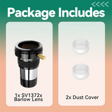 SVBONY SV137 2× 1.25-Inch Barlow Lens with M42 Thread — image 2